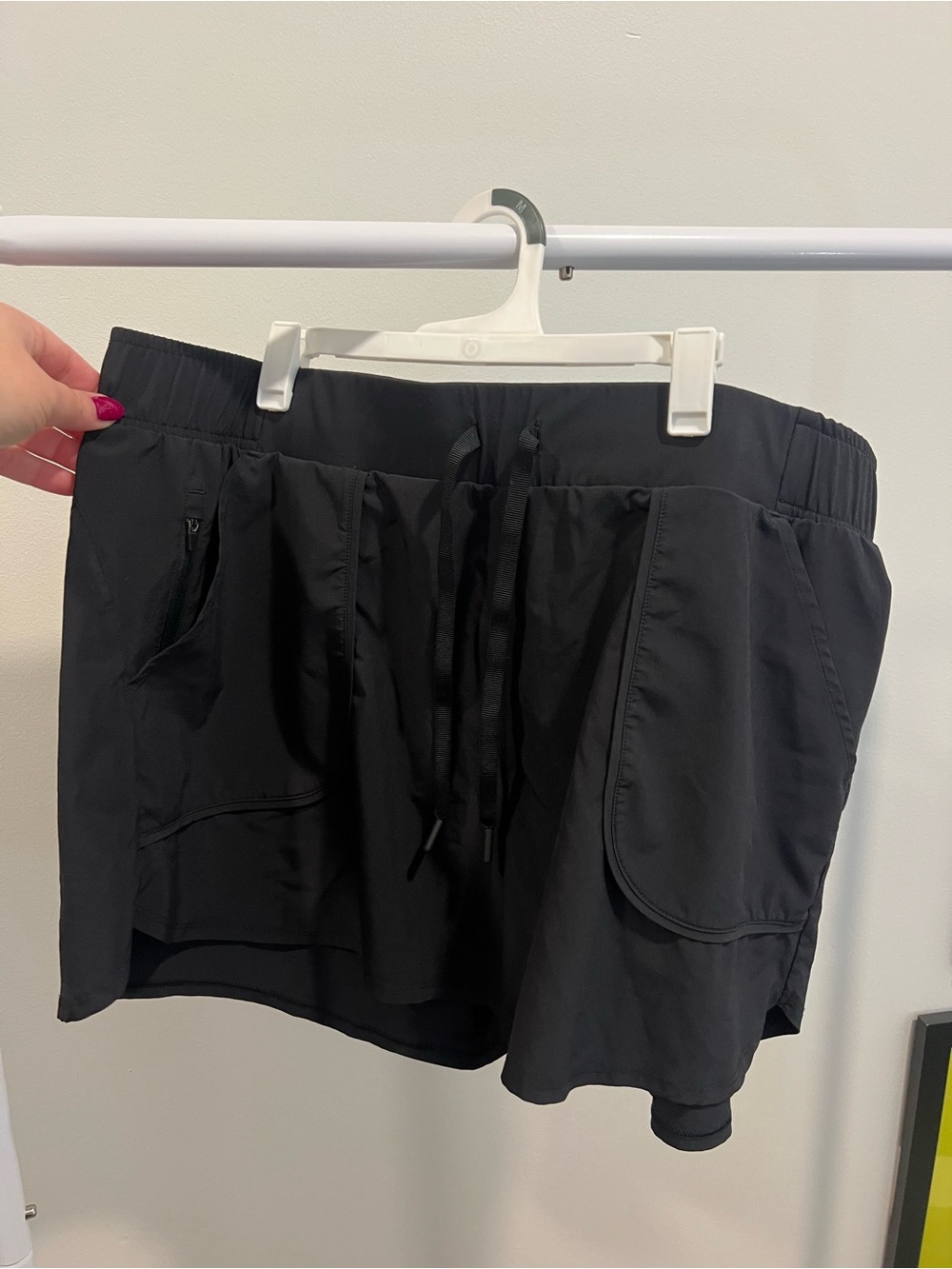 all in motion Black Women’s Athletic Shorts with Multiple Pockets